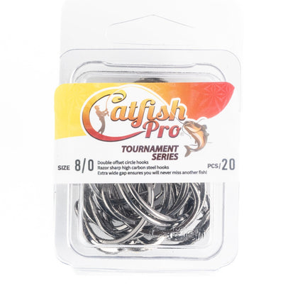 Double Offset Circle Hooks 8/0 Catfish Pro
