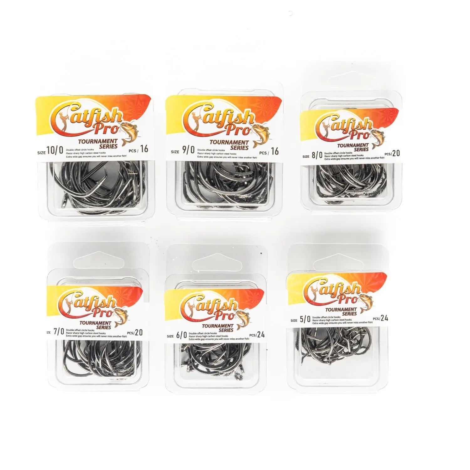Double Offset Circle Hooks 9/0 - Value Pack Catfish Pro