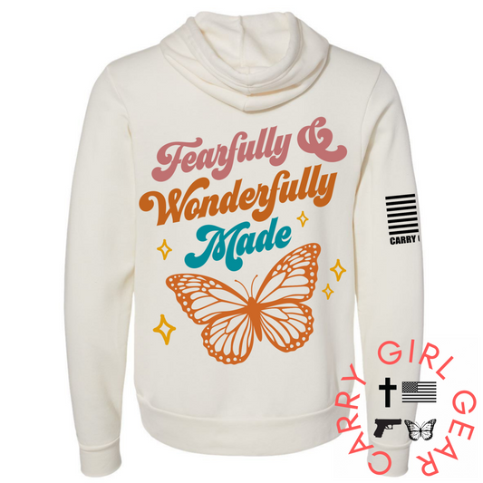 FEARFULLY & WONDERFULLY MADE Zippered Hoodie Carry Girl Gear