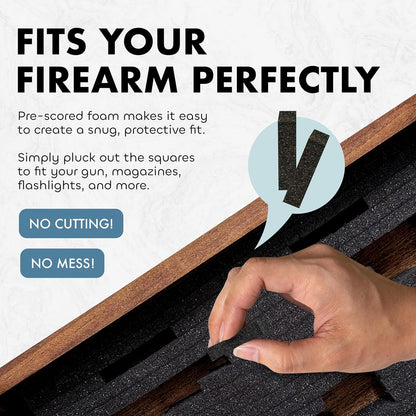 Birds in a Tree Large Gun Concealment Coat Rack - Handcrafted Wooden Gun Cabinets - Gun Shelf Hidden Storage for Rifles, Shotguns, & Handguns - Quick Access Hidden Wall Safe