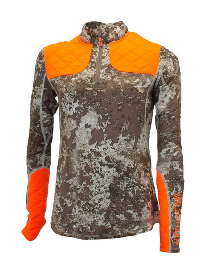 Highland 1/4 Zip Long Sleeve Girls with Guns Clothing
