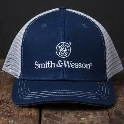 Smith & Wesson® Two-Tone Navy and White trucker Smith & Wesson
