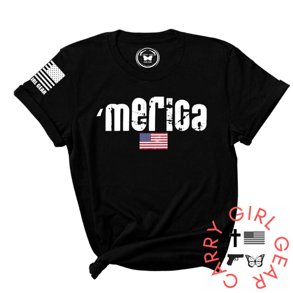 'Merica Tee - Patriotic T-Shirt for Women