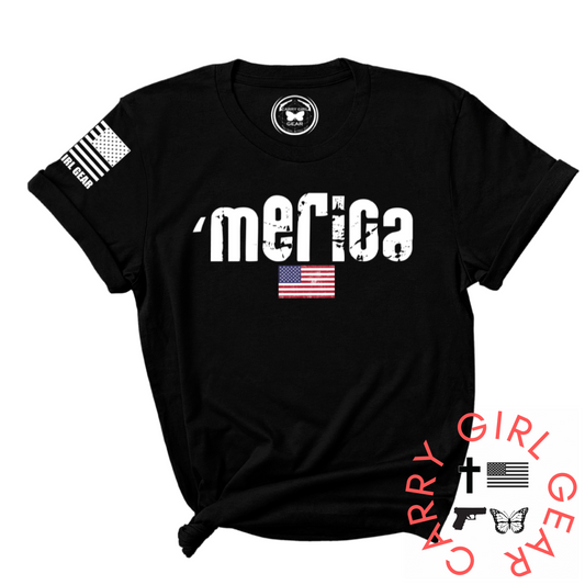 'Merica Tee - Patriotic T-Shirt for Women