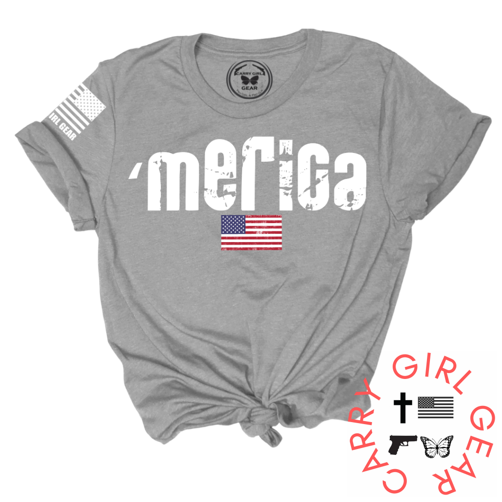 'Merica Tee - Patriotic T-Shirt for Women