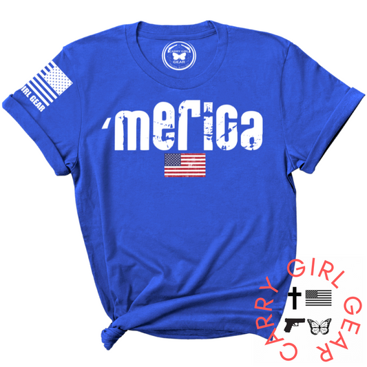 'Merica Tee - Patriotic T-Shirt for Women