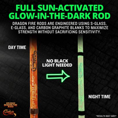 Orange Dragon Fire Casting Glow Rod
