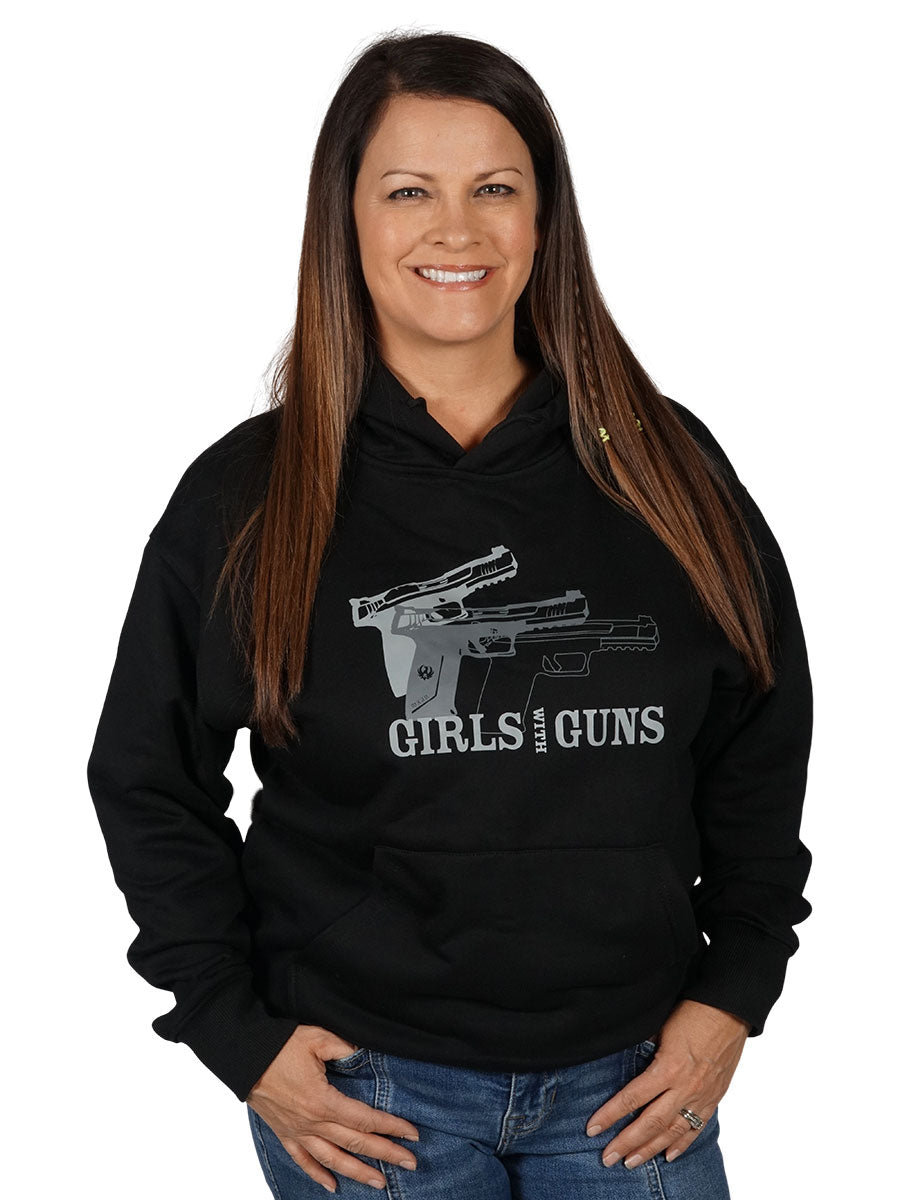Pistol Trio Hoodie Girls with Guns Clothing