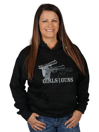 Pistol Trio Hoodie Girls with Guns Clothing