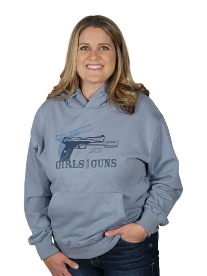 Pistol Trio Hoodie Girls with Guns Clothing