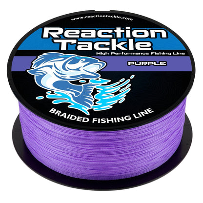 Reaction Tackle Braided Fishing Line - Purple - NEW Reaction Tackle