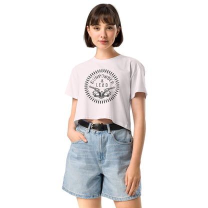 Gunpowder and Lead | Women’s Crop Top Girls with Guns Clothing